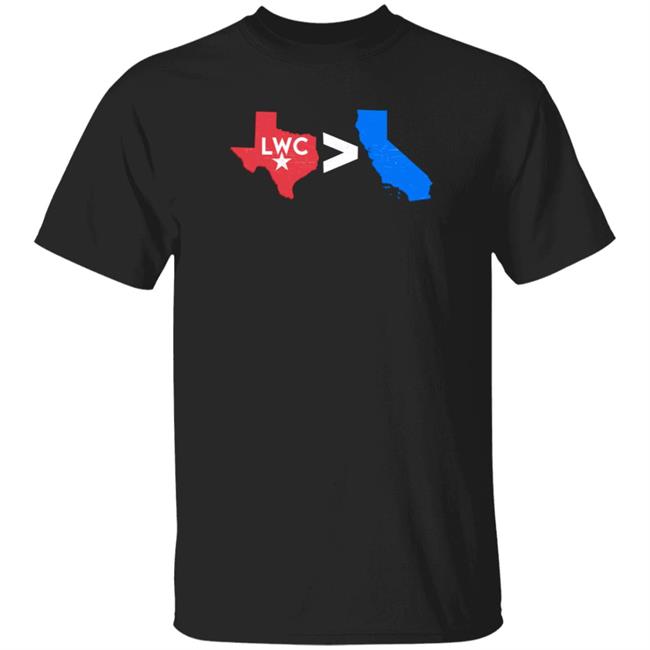 Crowder Shop Texas Greater Than California T Shirt
