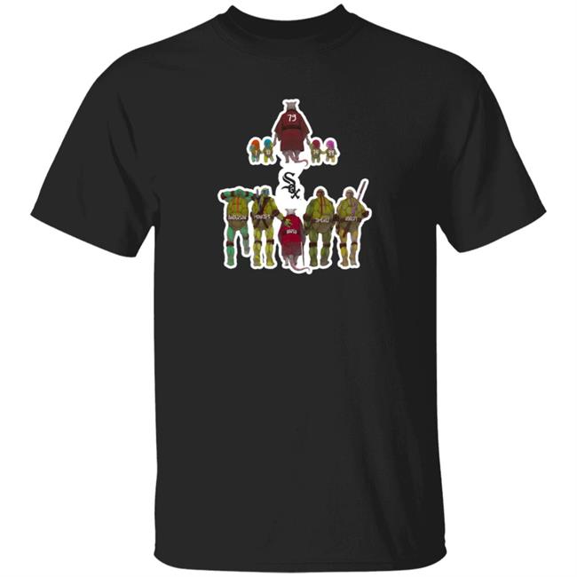 Chicago White Sox Teenage Mutant Ninja Turtles And Splinter T Shirt Yoan Moncada