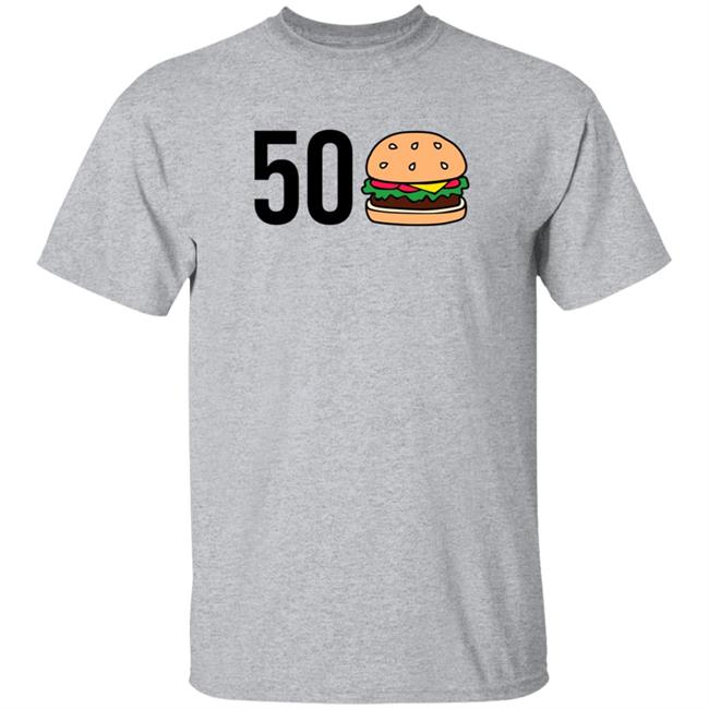 Barstool Sports Store 50 Burger Tee Shirt Colton Korn 50 Hamburger Shirt Barstool Sports Store 50 Burger Tee Shirt Colton Korn 50 Hamburger Shirt