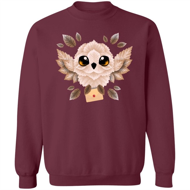 Owl Mail Of Leaves Hoodie Owl Mail Of Leaves Hoodie