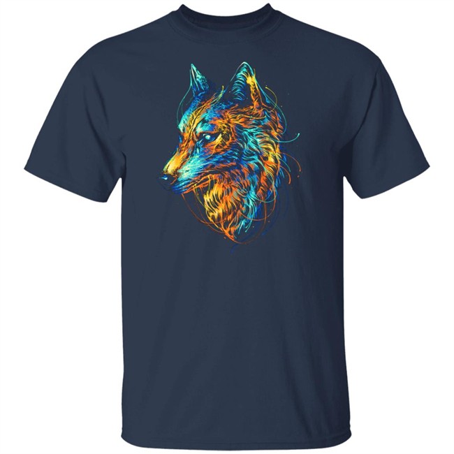 Colourful Wolf T Shirt Colourful Wolf T Shirt