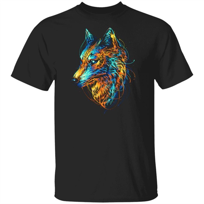 Colourful Wolf T Shirt Colourful Wolf T Shirt
