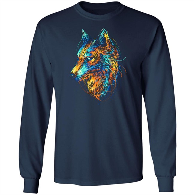 Colourful Wolf T Shirt Colourful Wolf T Shirt