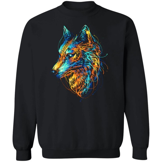 Colourful Wolf T Shirt Colourful Wolf T Shirt