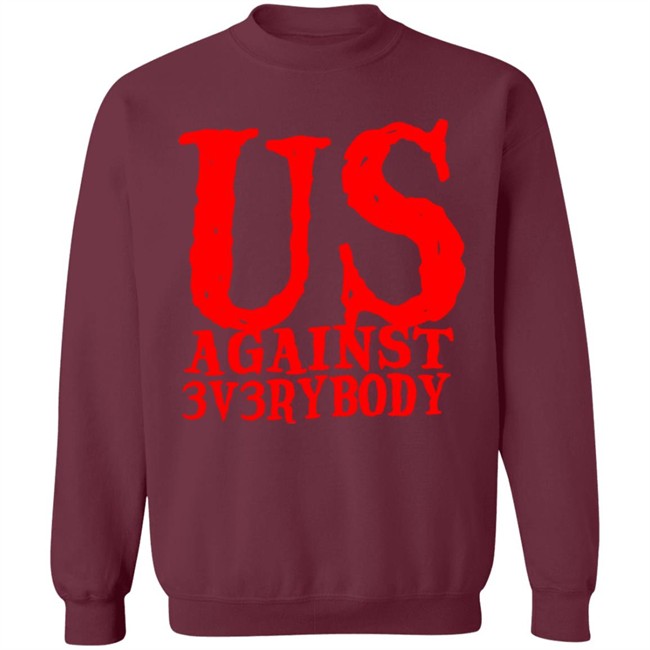 Ua3 Clothing Merch US Against 3v3rybody Hoodie Ua3 Clothing Merch US Against 3v3rybody Hoodie