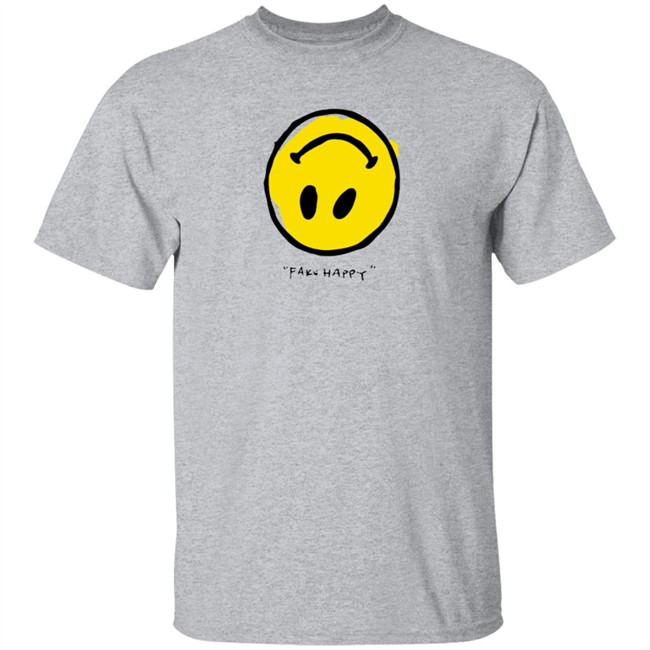 Paramore Merch Paramore Fake Happy T Shirt Paramore Merch Paramore Fake Happy T Shirt