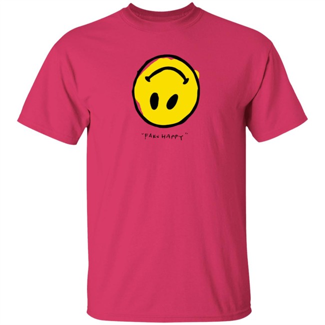 Paramore Merch Paramore Fake Happy T Shirt Paramore Merch Paramore Fake Happy T Shirt