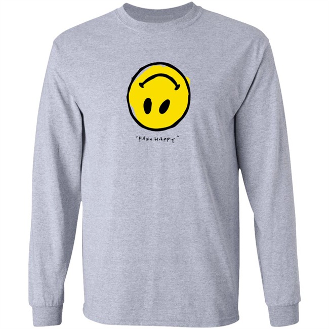 Paramore Merch Paramore Fake Happy T Shirt Paramore Merch Paramore Fake Happy T Shirt