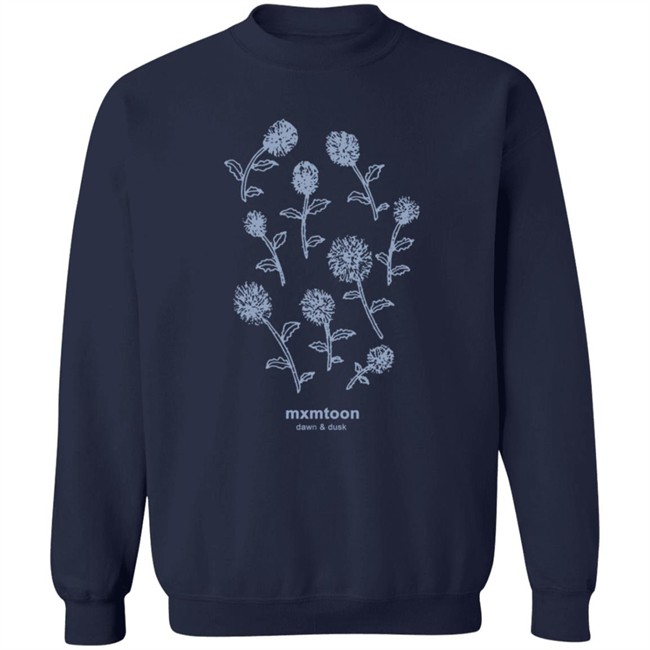 Mxmtoon Merch Blue Flowers Tee Mxmtoon Merch Blue Flowers Tee