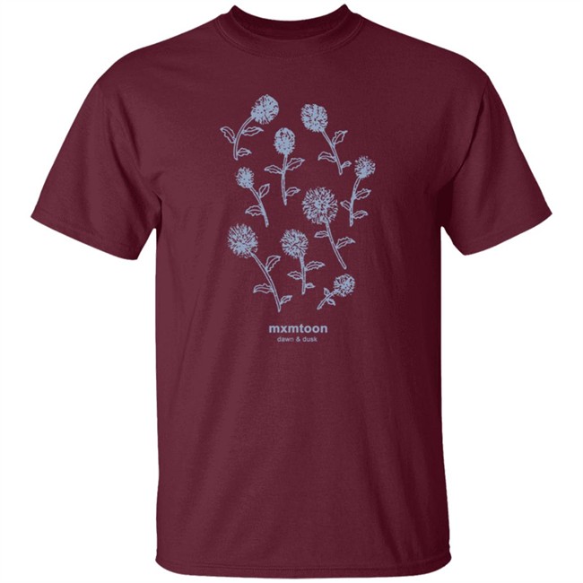 Mxmtoon Merch Blue Flowers Tee Mxmtoon Merch Blue Flowers Tee