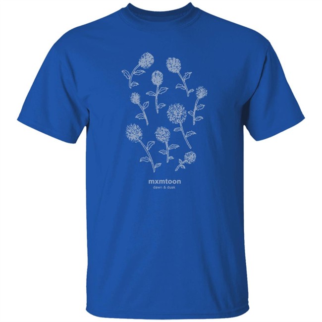 Mxmtoon Merch Blue Flowers Tee Mxmtoon Merch Blue Flowers Tee