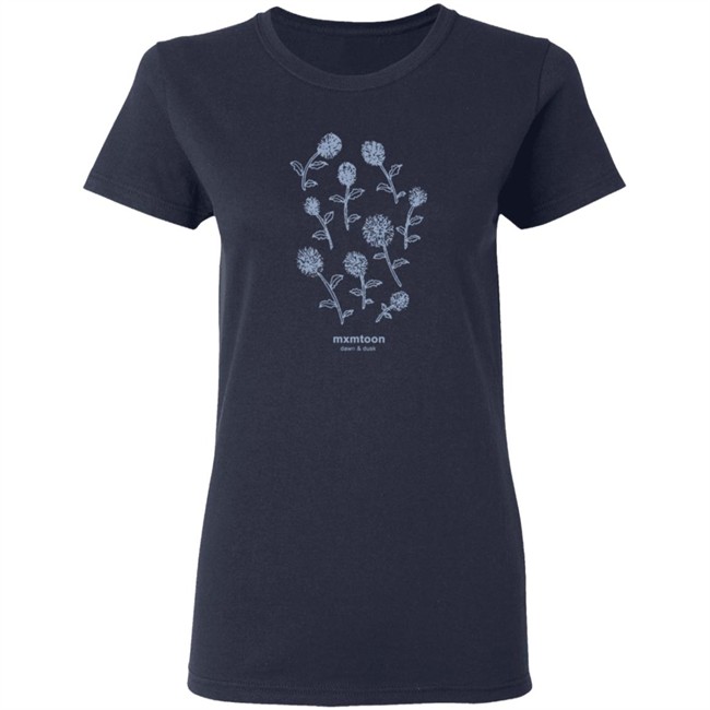 Mxmtoon Merch Blue Flowers Tee Mxmtoon Merch Blue Flowers Tee