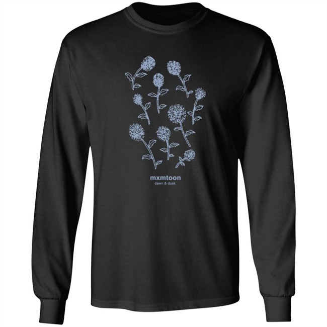 Mxmtoon Merch Blue Flowers Tee Mxmtoon Merch Blue Flowers Tee