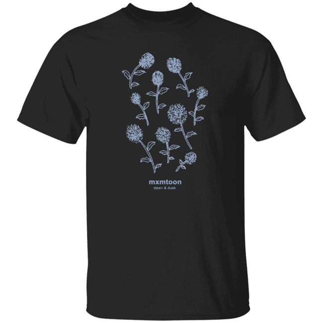 Mxmtoon Merch Blue Flowers Tee Mxmtoon Merch Blue Flowers Tee