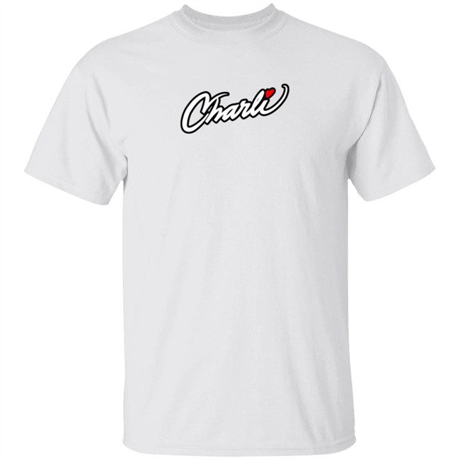 Fake Charli Merch Charli Script Hoodie White Fake Charli Merch Charli Script Hoodie White