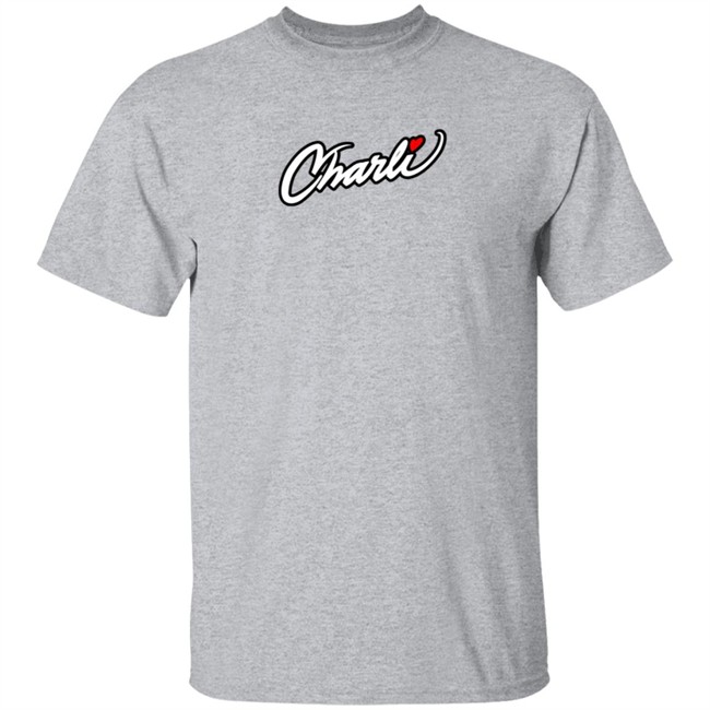 Fake Charli Merch Charli Script Hoodie White Fake Charli Merch Charli Script Hoodie White