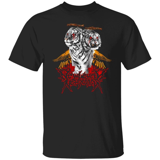 Polyphia Merch Black Tiger Shirt Black