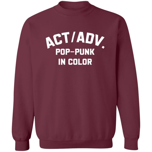 Action Adventure merch Pop Punk In Color Tee Shirt Hoodie Action Adventure merch Pop Punk In Color Tee Shirt Hoodie