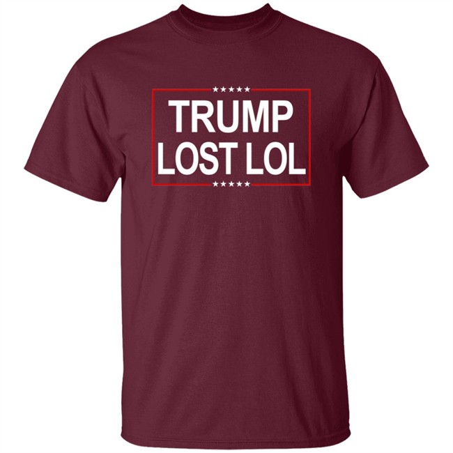 Trump Lost Lol Flag Outdoor Indoor Double Stitched-Polyester With Brass Grommets T Shirt Trump Lost Lol Flag Outdoor Indoor Double Stitched-Polyester With Brass Grommets T Shirt