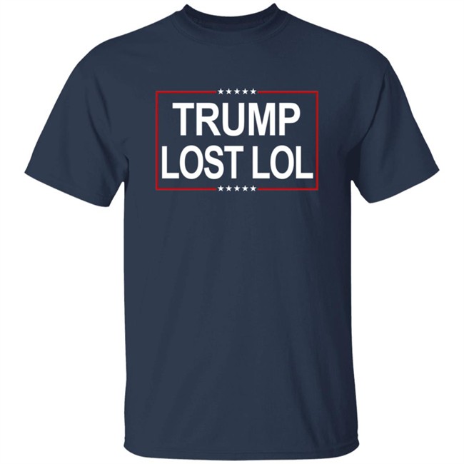 Trump Lost Lol Flag Outdoor Indoor Double Stitched-Polyester With Brass Grommets T Shirt Trump Lost Lol Flag Outdoor Indoor Double Stitched-Polyester With Brass Grommets T Shirt