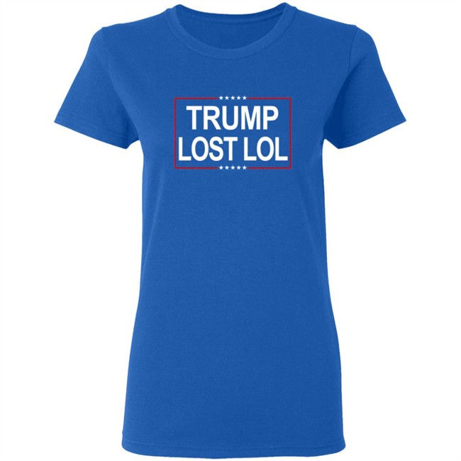 Trump Lost Lol Flag Outdoor Indoor Double Stitched-Polyester With Brass Grommets T Shirt Trump Lost Lol Flag Outdoor Indoor Double Stitched-Polyester With Brass Grommets T Shirt