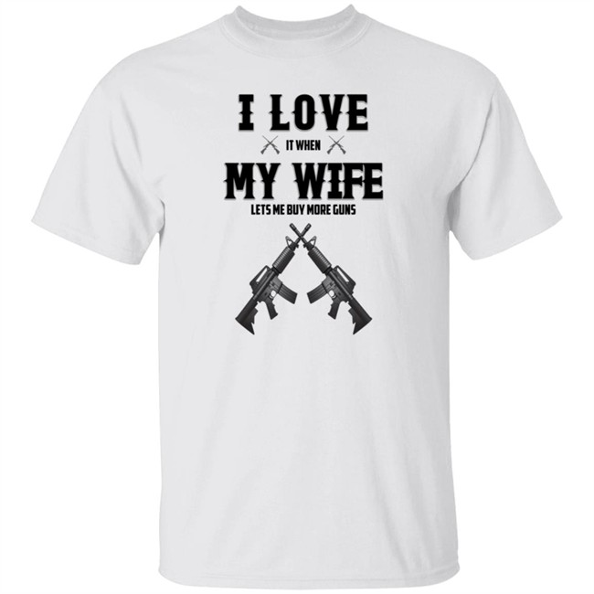 I Love My Wife And Gun Shirt I Love My Wife And Gun Shirt