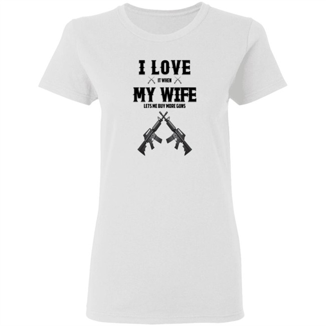 I Love My Wife And Gun Shirt I Love My Wife And Gun Shirt