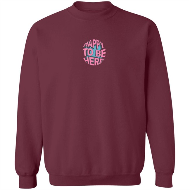 Space Zebra Merch Happy To Be Here Black Tee Space Zebra Merch Happy To Be Here Black Tee