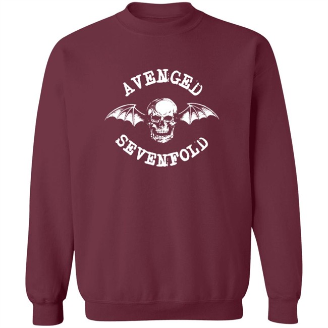 Avenged Sevenfold Merch Classic Deathbat Long Sleeve Tee Avenged Sevenfold Merch Classic Deathbat Long Sleeve Tee