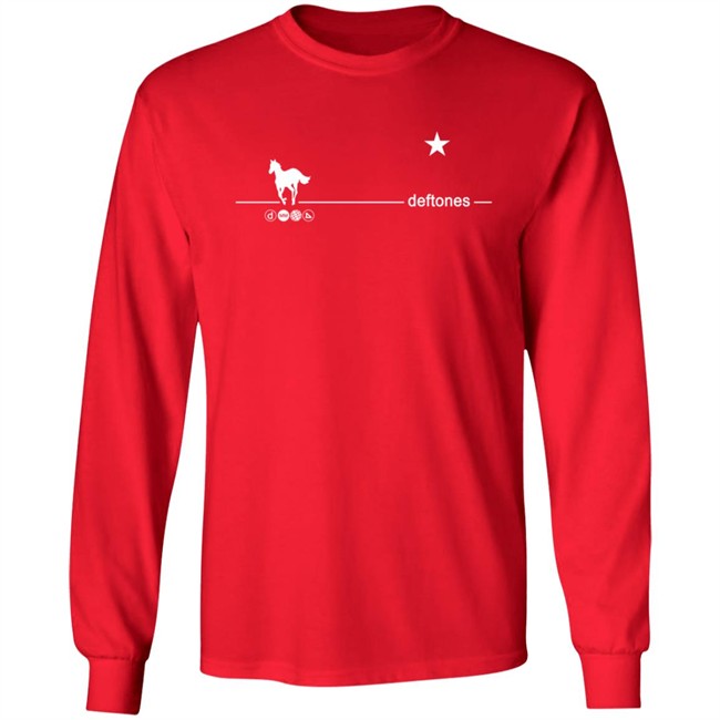 Deftones Merch White Pony 20Th Anniversary Red Shirt Deftones Merch White Pony 20Th Anniversary Red Shirt