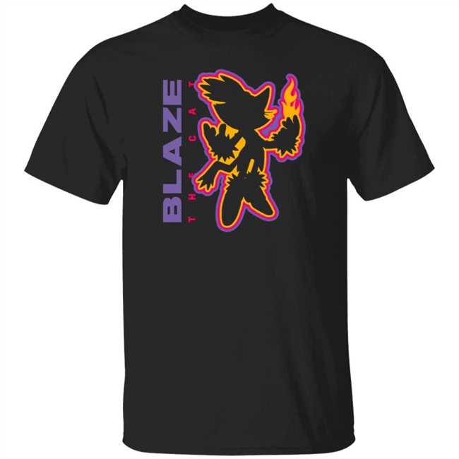 Sega Shop Blaze The Cat Charcoal Tee