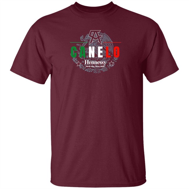 Canelo Alvarez Hennessy Never Stop Never Settle Shirt Canelo Alvarez Hennessy Never Stop Never Settle Shirt