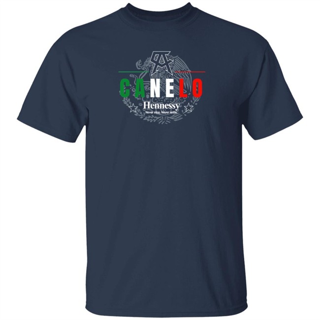 Canelo Alvarez Hennessy Never Stop Never Settle Shirt Canelo Alvarez Hennessy Never Stop Never Settle Shirt