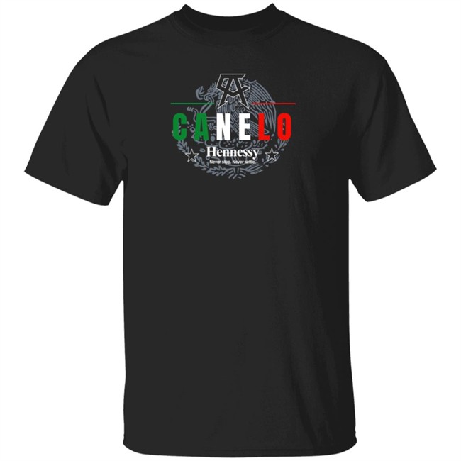 Canelo Alvarez Hennessy Never Stop Never Settle Shirt Canelo Alvarez Hennessy Never Stop Never Settle Shirt