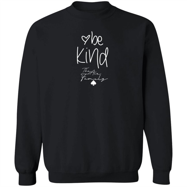 Shop Ace Family Youth Hoodies Black Be Kind Heart Shop Ace Family Youth Hoodies Black Be Kind Heart