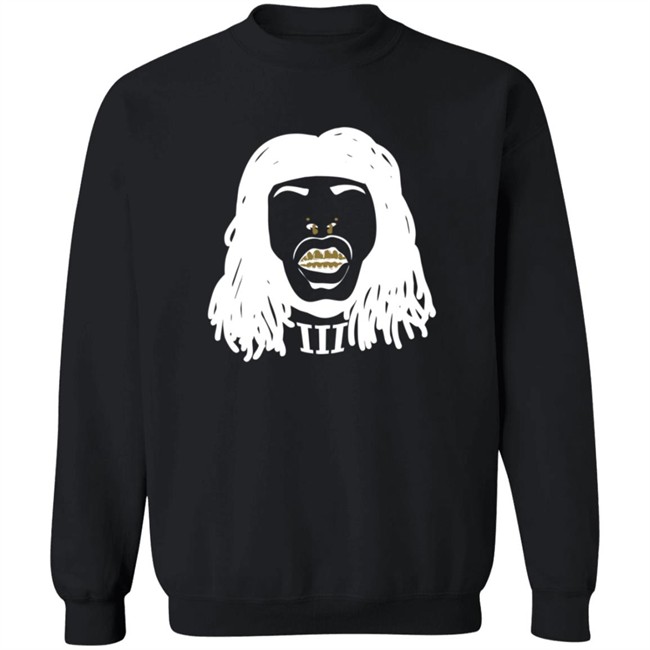 Alvin Kamara Merch Faceoff Black Tee Alvin Kamara Merch Faceoff Black Tee