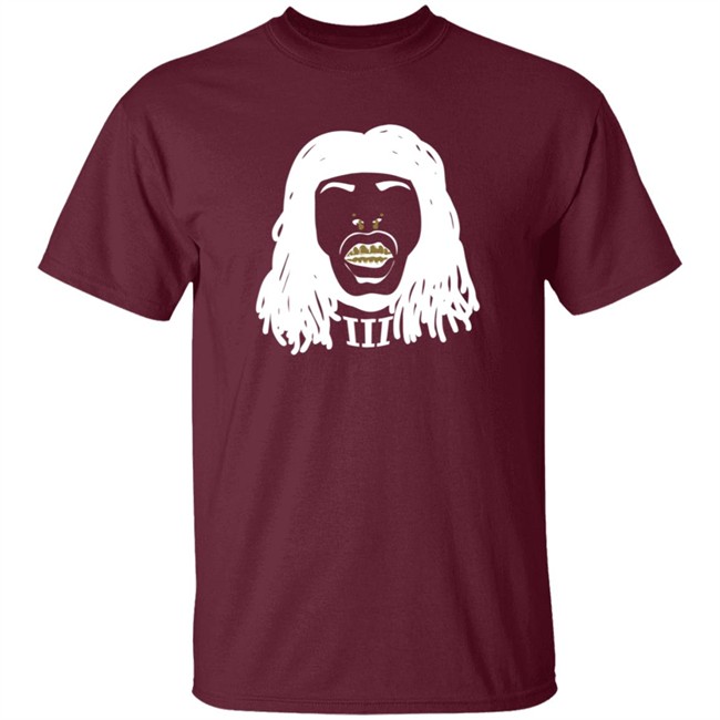 Alvin Kamara Merch Faceoff Black Tee Alvin Kamara Merch Faceoff Black Tee
